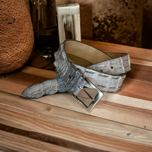Croco Riemen l.grijs