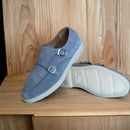 Pisa goldlabel |suede grijs