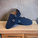 Pisa goldlabel || suede blauw
