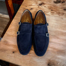 Pisa goldlabel || suede blauw