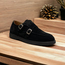 Pisa goldlabel | suede zwart