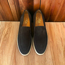 St Tropez goldlabel || suede zwart