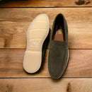 St Tropez goldlabel || suede green