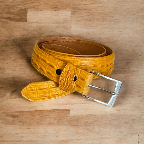 Croco Riemen Yellow