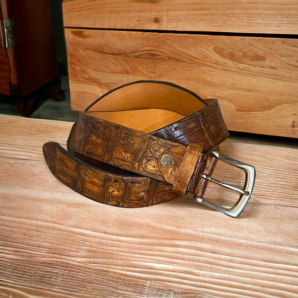 Croco Riemen l. bruin