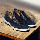 St Tropez goldlabel |suede blauw