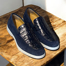 St Tropez goldlabel |suede blauw