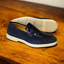 St Tropez goldlabel |suede blauw