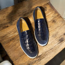 St Tropez goldlabel |suede blauw