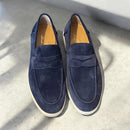 Cannes goldlabel suede blauw