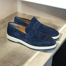 Cannes goldlabel suede blauw