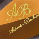 St Tropez goldlabel suede blauw