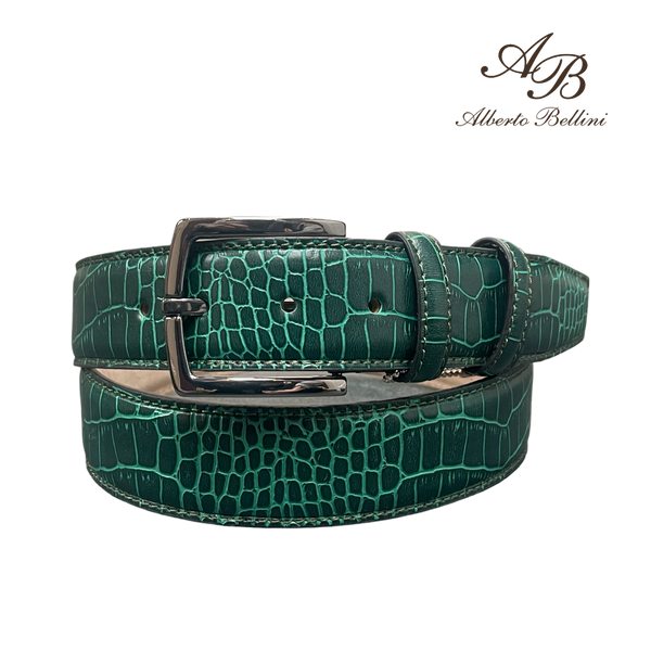 Riem - Croco groen - Alberto Bellini
