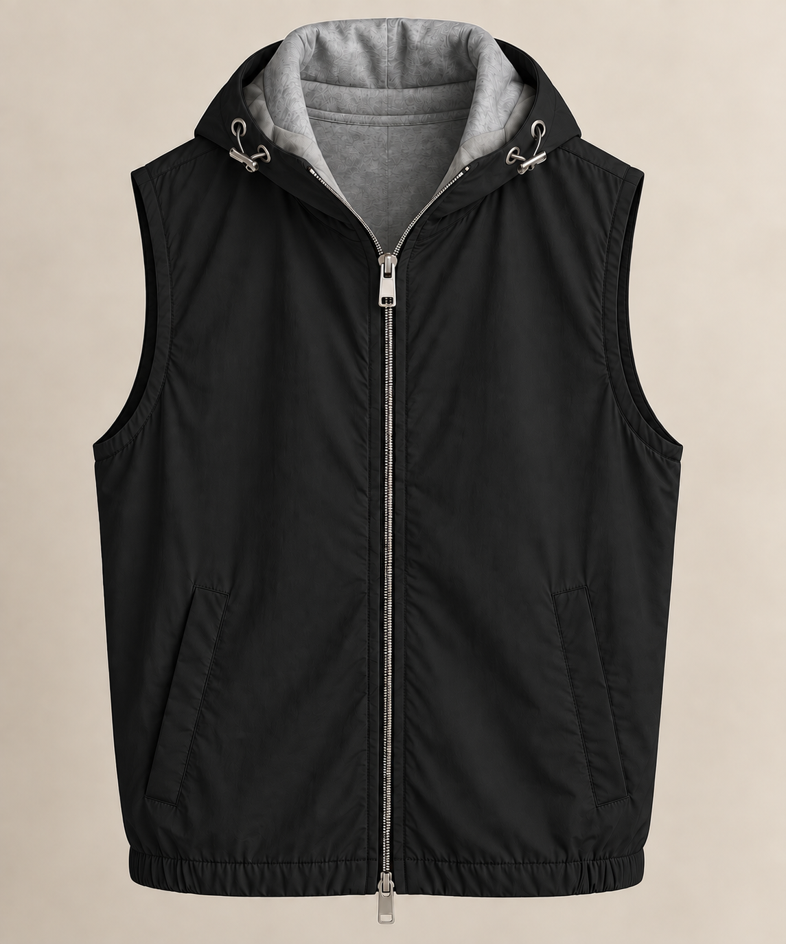Hooded tech Bodywarmer zwart
