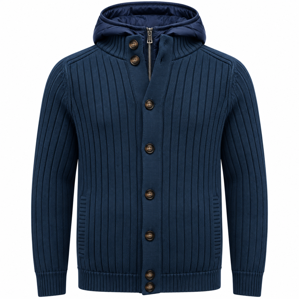 Vest met capucchon blue notte