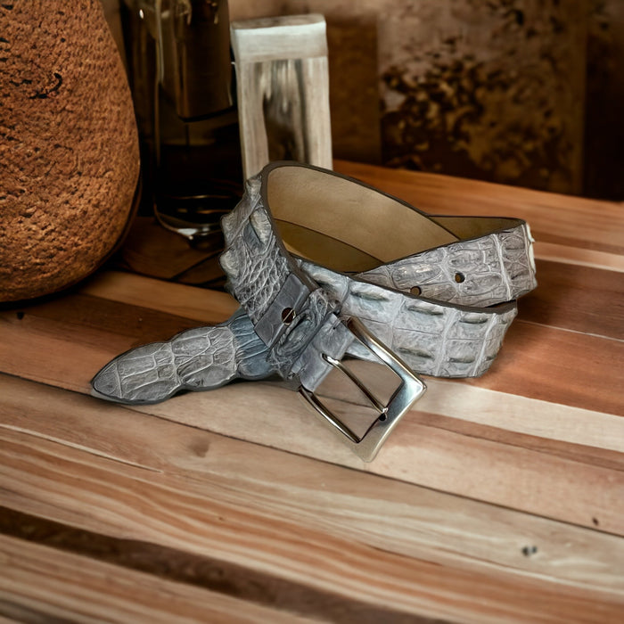 Croco Riemen l.grijs