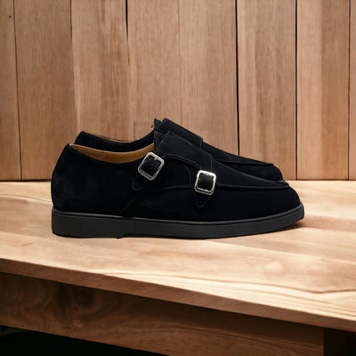 Pisa goldlabel || suede zwart