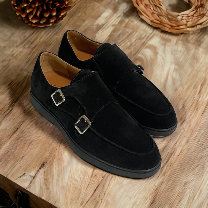 Pisa goldlabel | suede zwart