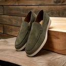 St Tropez goldlabel || suede green