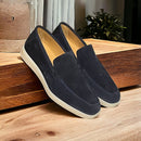 Monaco limited || suede blauw