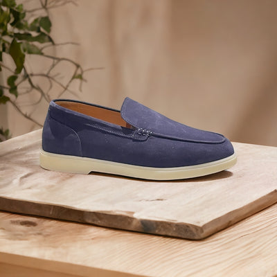 St Tropez goldlabel |suede blauw