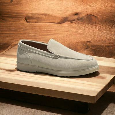 St Tropez goldlabel |suede white