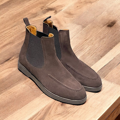 Beetle goldlabel || suede brown