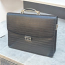 Alberto Bellini briefcase croco