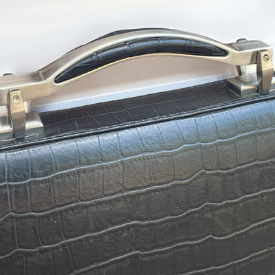 Alberto Bellini briefcase croco