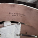 Croco Riemen luxe wit