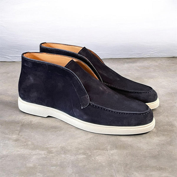 Nice goldlabel | suede blauw