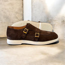 Pisa goldlabel | suede bruin