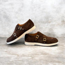 Pisa goldlabel | suede bruin