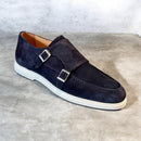 Pisa goldlabel | suede blauw