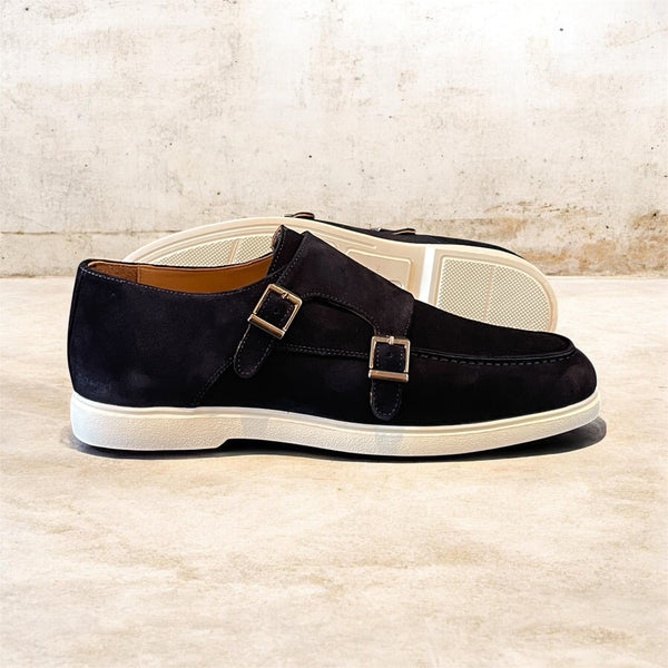 Pisa goldlabel | suede blauw