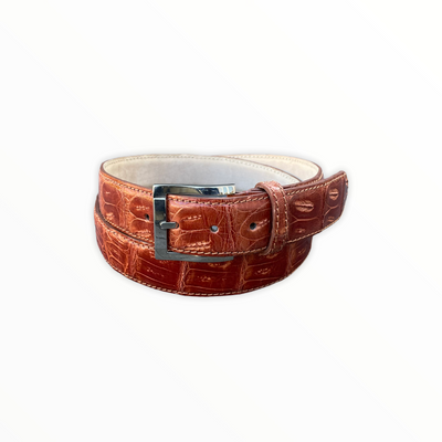 Alberto Bellini || Riemen|| Gold Croco - Alberto Bellini