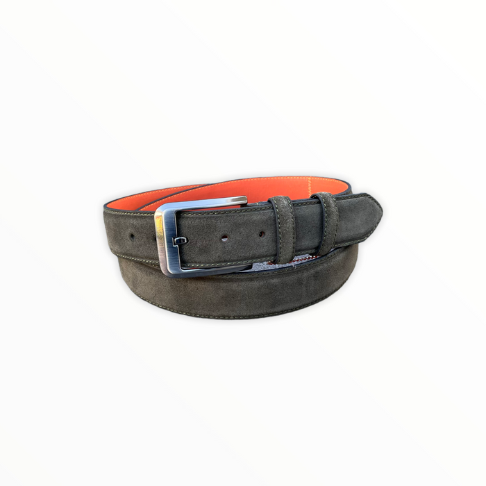 Suede riem || Alberto Bellini | Groen - Alberto Bellini