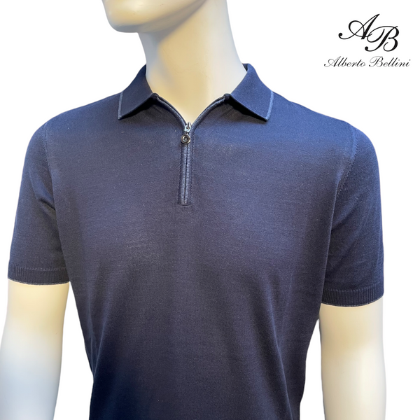 Polo shirt - Bellini's blauw - Alberto Bellini