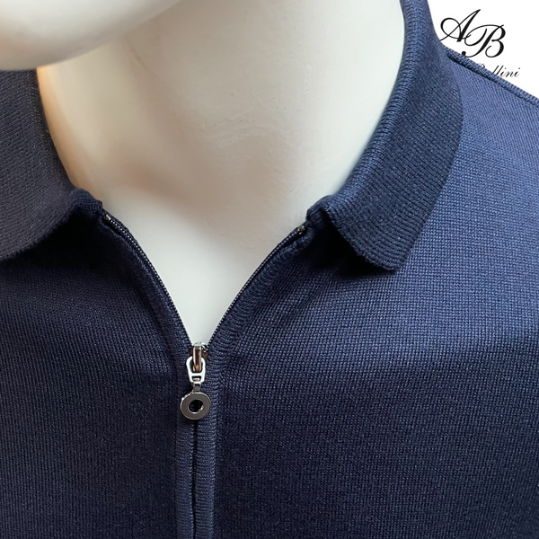Polo shirt - Bellini's d.blauw-Alberto Bellini