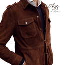 Suede Overshirt Alberto Bellini