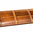 Riemen - Handmade - Croco middel bruin - Alberto Bellini