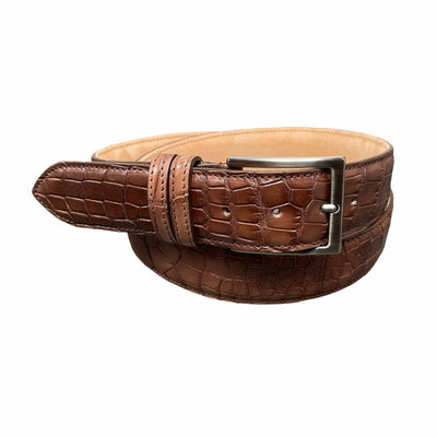Riemen - Handmade - Croco bruin - Alberto Bellini