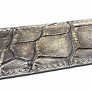 Riemen - Handmade - Croco grijs - Alberto Bellini