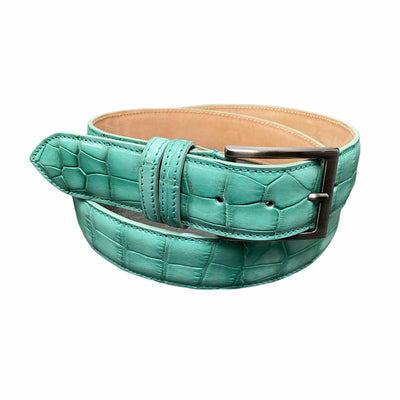 Riemen - Handmade - Croco verde - Alberto Bellini