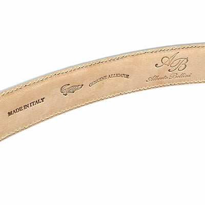 Riemen - Handmade - Croco bruin - Alberto Bellini