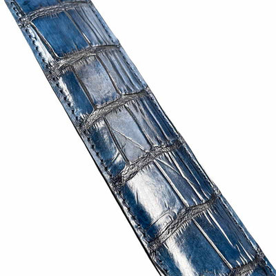 Riemen - Croco Blauw - Alberto Bellini