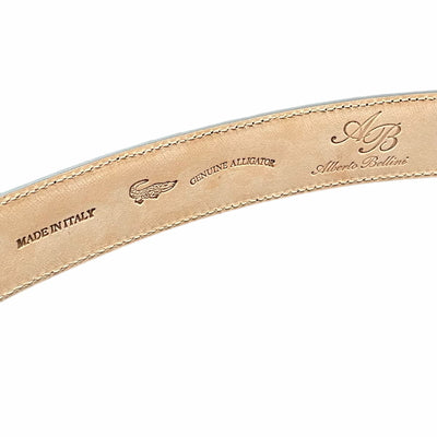 Riemen - Handmade - Croco rood - Alberto Bellini